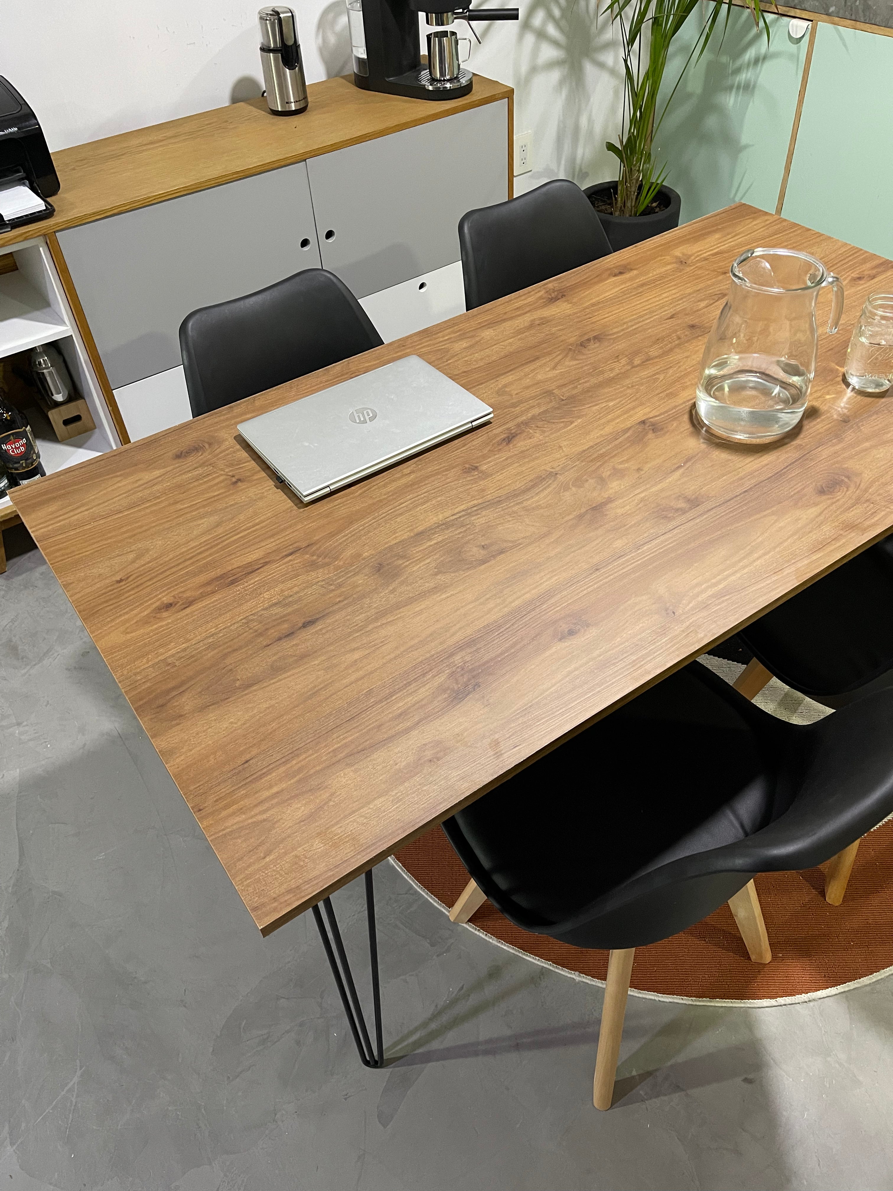 Comedor Industrial Nogal (140x80 cm) - 4 personas
