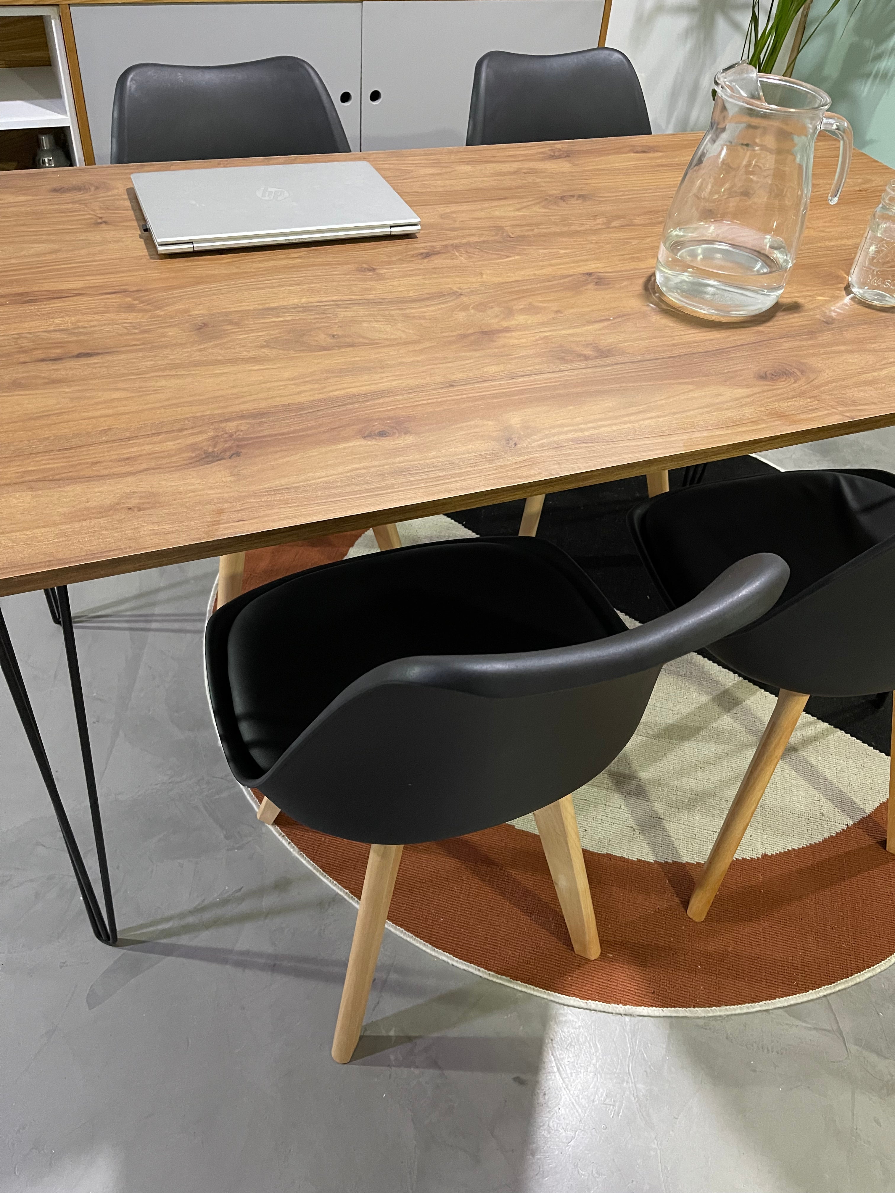 Comedor Industrial Nogal (140x80 cm) - 4 personas