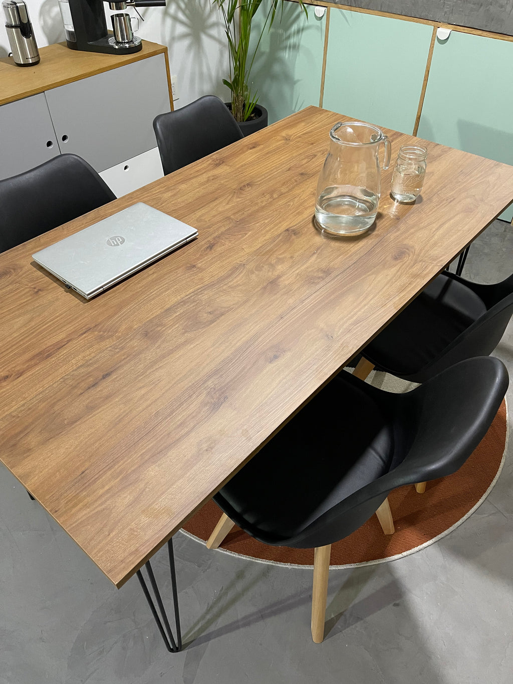 Comedor Industrial Nogal (140x80 cm) - 4 personas
